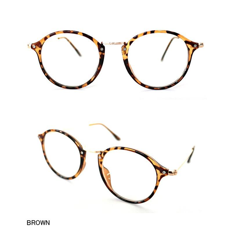 伊達メガネ サングラス レディース 紫外線対策 UVカット ボストン セレブ |  | 03