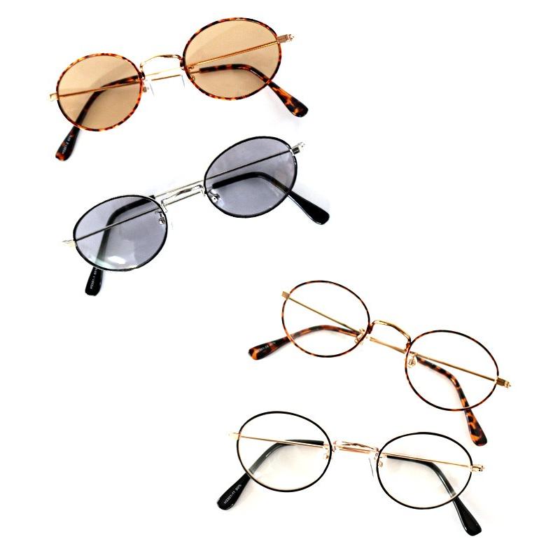 伊達メガネ サングラス レディース 紫外線対策 UVカット ボストン |  | 05