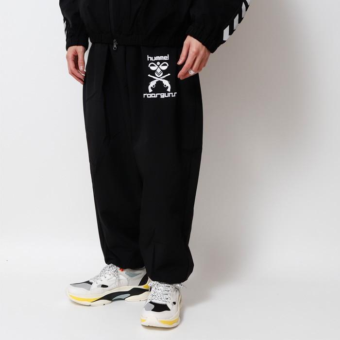 ヒュンメル ナイロンセットアップ roar guns roarguns×hummel ヒュンメル ストレッチナイロン