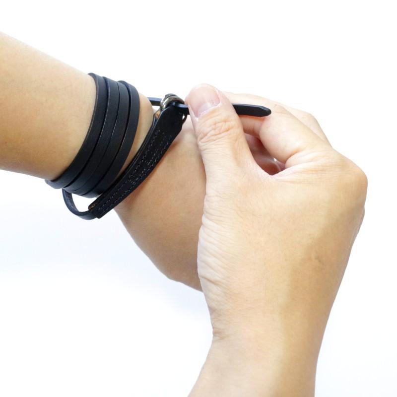 JAMHOMEMADE ジャムホームメイド レザーブレスレット 本革 牛革 カウレザー アクセサリー ユニセックス プレゼント | JAM HOME MADE | 05