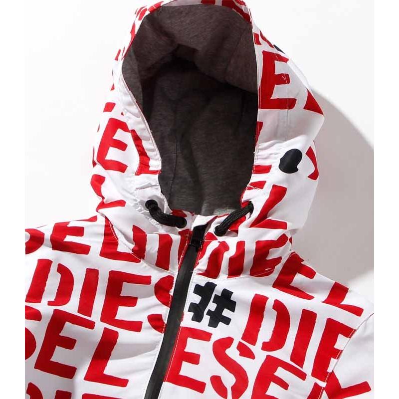 ディーゼルキッズ　スウェット ジップパーカー キルティング　ユニセックス　150 セール】DIESEL（ディーゼル）Kids & Junior ブランドロゴジップ