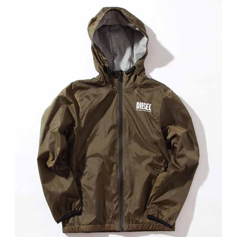 DIESEL ブラック ブルゾンフーディーパディングジャケットコート 40％OFFセール】DIESEL（ディーゼル）Kids & Junior フーディー