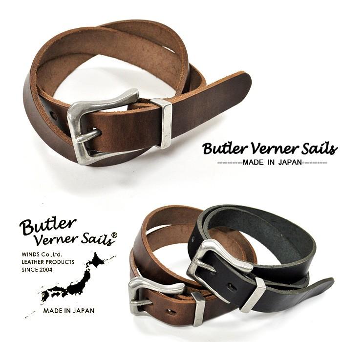Butler Verner Sails(バトラーバーナーセイルズ)ピューター金具本革ベルト(日本製) | Butler Verner Sails | 02