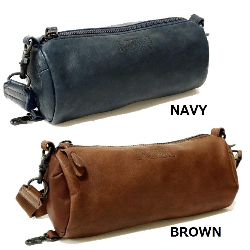 【美品】バトラーバーナーセイルズ　ロールショルダーバッグ　馬革　ダークグリーン Butler Verner Sails（バトラーバーナーセイルズ） 馬革ロール