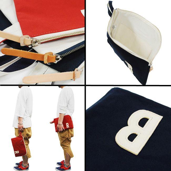 Butler Verner Sails バトラーバーナーセイルズ 10号パラフィンキャンバス ジップクラッチバッグ | Butler Verner Sails | 02