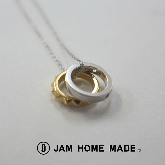 超お買い得 シンプル おすすめ 学生 彼女 彼氏 高校生 40代 30代 人気 ブランド 安い ペアネックレス シルバー ネックレス ダブルダイヤモンド フラット ジャムホームメイド Made Home Jam クリスマス カップル ダイヤモンド 二連 エターナル ベビーリング