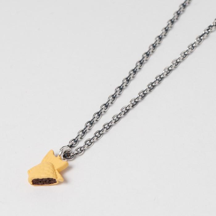 JAM HOME MADE ジャムホームメイド TAIYAKI SHARE NECKLACE 彼女が頭、僕が尻尾 たい焼き ペア ネックレス シルバー925 誕生日 クリスマス バレンタイン | JAM HOME MADE | 05