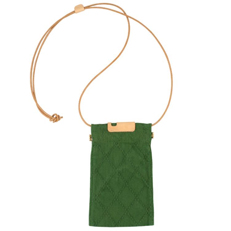 Butler Verner Sails(バトラーバナーセイルズ)反応染め九櫻刺子ネックミニポーチ ミニバッグ スマホポーチ 縦型 首下げ |  | 02