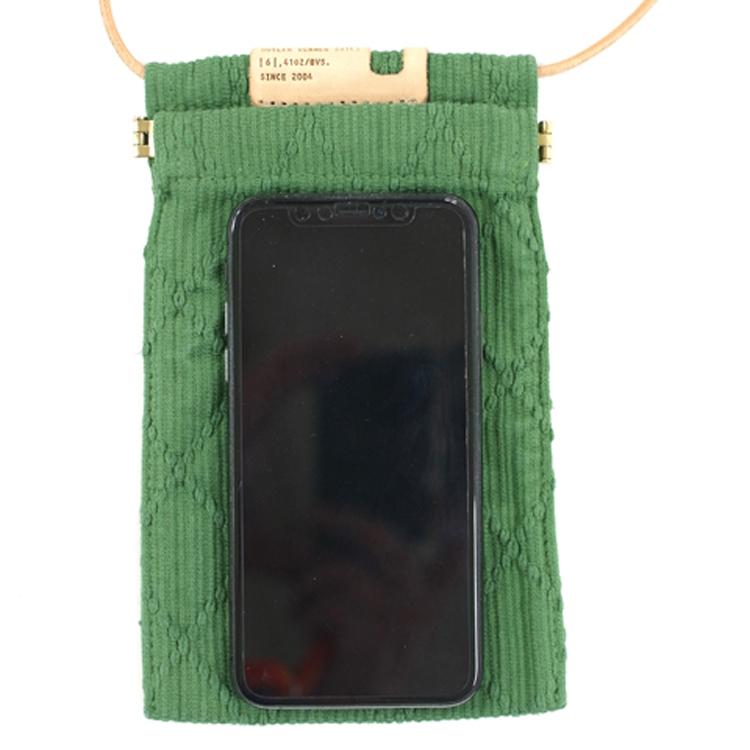 Butler Verner Sails(バトラーバナーセイルズ)反応染め九櫻刺子ネックミニポーチ ミニバッグ スマホポーチ 縦型 首下げ |  | 07