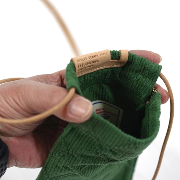 Butler Verner Sails(バトラーバナーセイルズ)反応染め九櫻刺子ネックミニポーチ ミニバッグ スマホポーチ 縦型 首下げ |  | 08