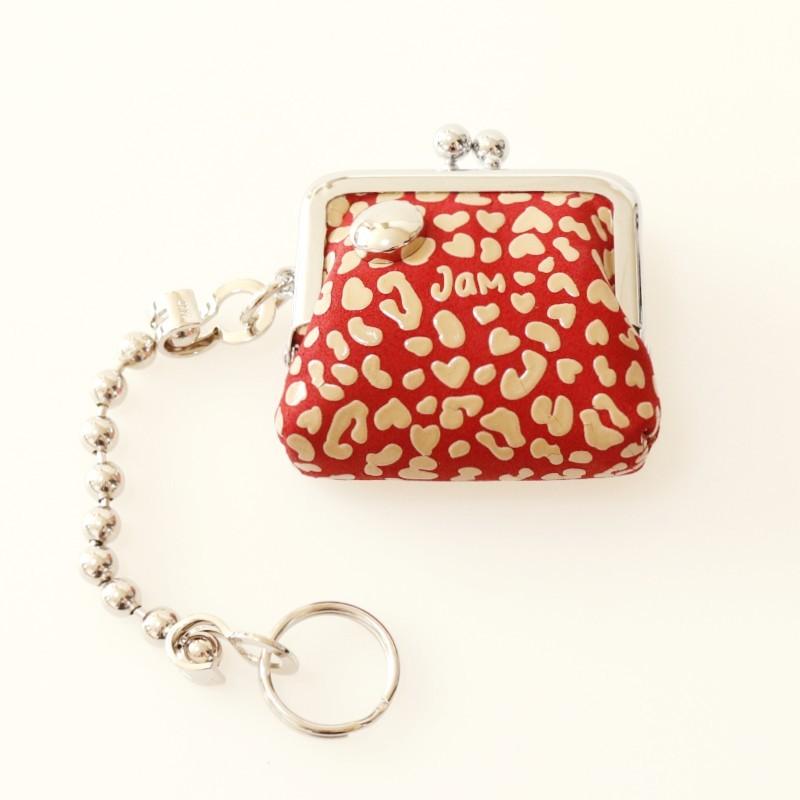 JAMHOME MADE ジャムホームメイド がま口コインケース アクセサリーケース レオパード ヒョウ柄 レザー 本革 鹿革 ブランド プレゼント | JAM HOME MADE | 01