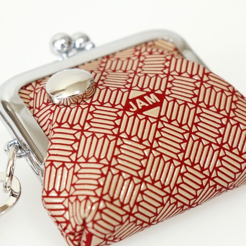 JAMHOME MADE ジャムホームメイド がま口コインケース 鹿革 アクセサリーケース レザー 本革 レッド ブランド おしゃれ プレゼント | JAM HOME MADE | 03