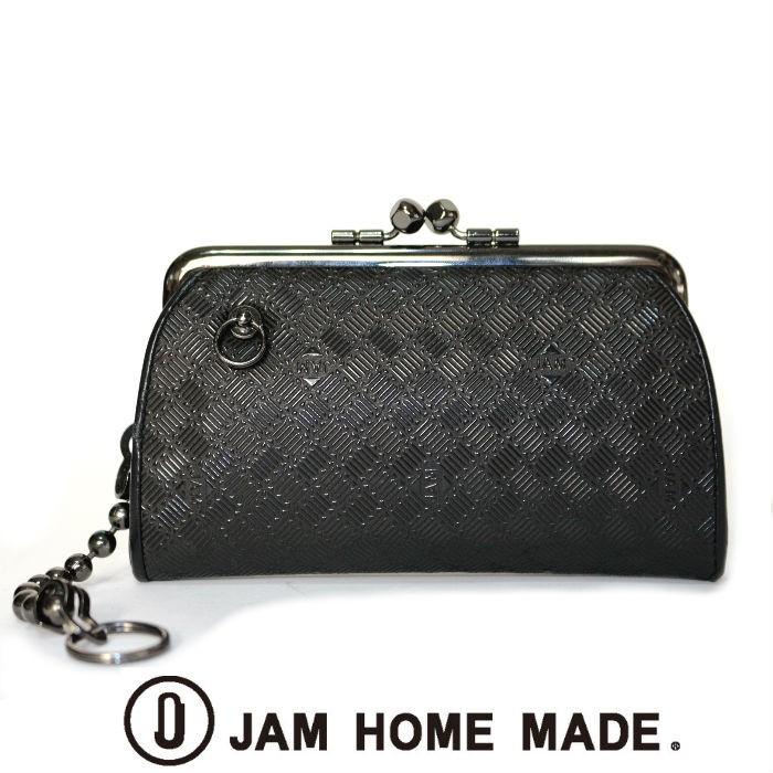 ■JAM HOME MADE 印傳屋 印伝 がま口財布■ JAM HOME MADE MADE(ジャムホームメイド) BLACK DIAMOND 印傳屋