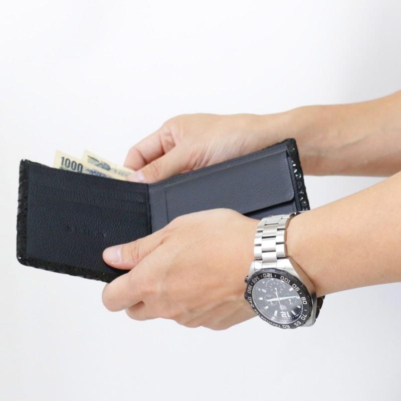 JAM HOME MADE ジャムホームメイド 印傳 印伝屋 二つ折り財布 レオパード柄 ミディアムウォレット 本革 鹿革 ディアスキン 牛革 カウレザー ギフト プレゼント | JAM HOME MADE | 11