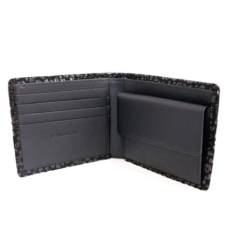 JAM HOME MADE ジャムホームメイド 印傳 印伝屋 二つ折り財布 レオパード柄 ミディアムウォレット 本革 鹿革 ディアスキン 牛革 カウレザー ギフト プレゼント | JAM HOME MADE | 04