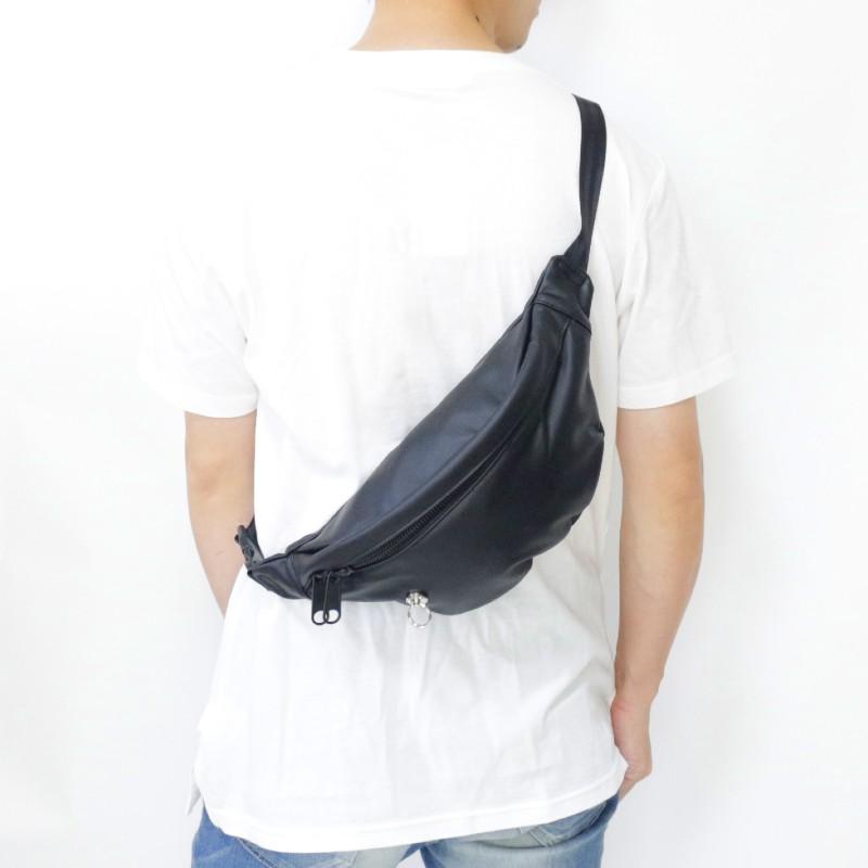 【美品】JAM HOME MADE エシカルレザー ボディバッグ JAM HOME MADE ジャムホームメイド エシカルレザー シンプル