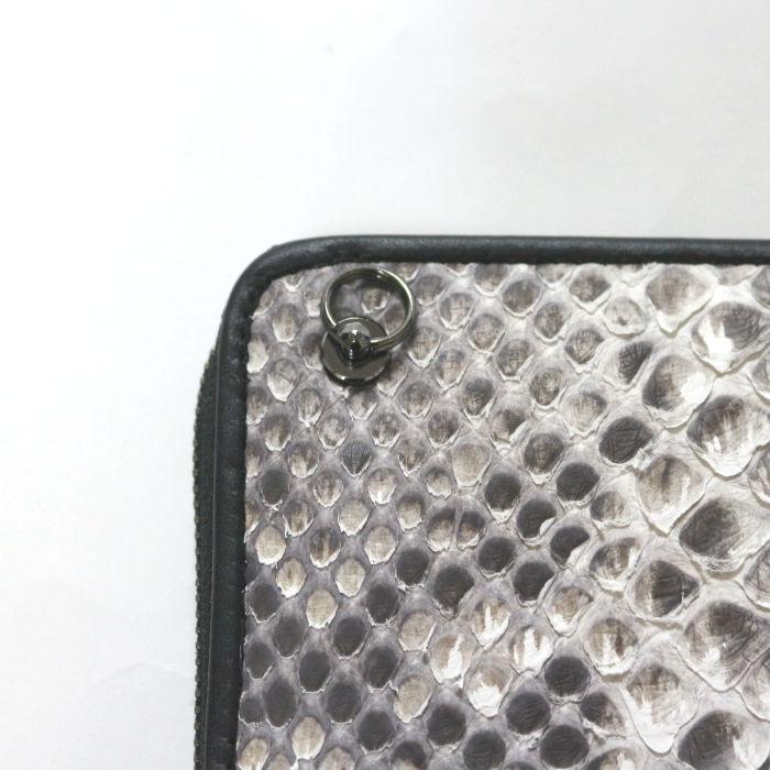 JAM HOME MADE ジャムホームメイド リアルパイソンジップロングウォレット -NATURAL- 長財布 メンズ 記念日 蛇革 牛革 ラウンドジップ | JAM HOME MADE | 03