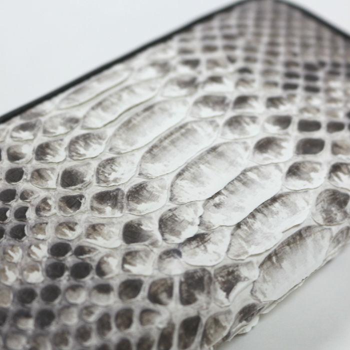 JAM HOME MADE ジャムホームメイド リアルパイソンジップロングウォレット -NATURAL- 長財布 メンズ 記念日 蛇革 牛革 ラウンドジップ | JAM HOME MADE | 04