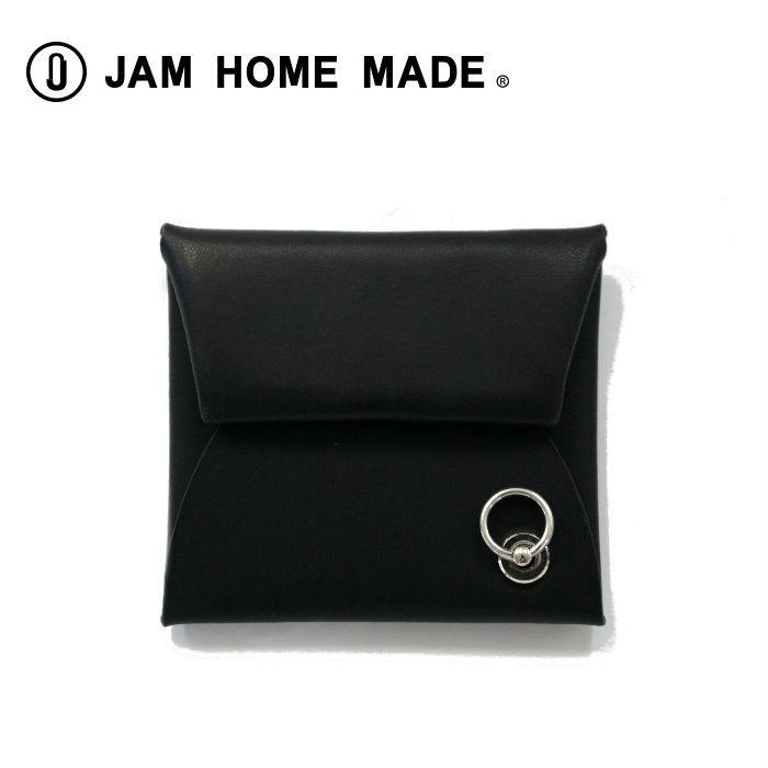 JAM HOME MADE ジャムホームメイド スリムコインケース 小銭入れ ブラック ブランド 本革 | JAM HOME MADE
