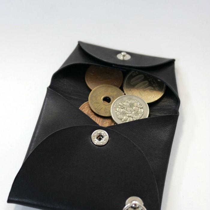 JAM HOME MADE ジャムホームメイド スリムコインケース 小銭入れ ブラック ブランド 本革 | JAM HOME MADE | 05