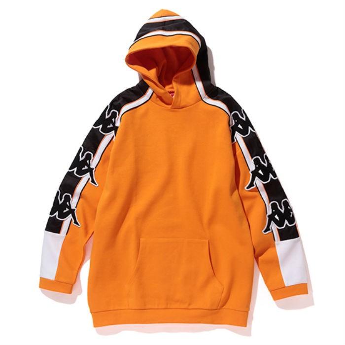 Kappa カッパ スウェットフーディー パーカ BANDA バンダ メンズ レディース ストリート オーバーサイズ ビッグシルエット ロゴ プルオーバー パーカー | Kappa | 04