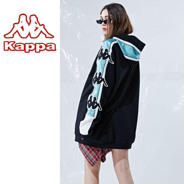 Kappa カッパ スウェットフーディー パーカ BANDA バンダ メンズ レディース ストリート オーバーサイズ ビッグシルエット ロゴ プルオーバー パーカー | Kappa | 06