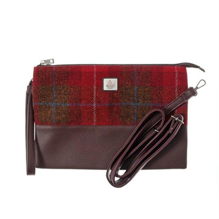 HARRIS TWEED ハリスツイード クラッチショルダーバッグ バッグ レディース ブラック ワイン レッド ブラウン khb1710 |  | 03