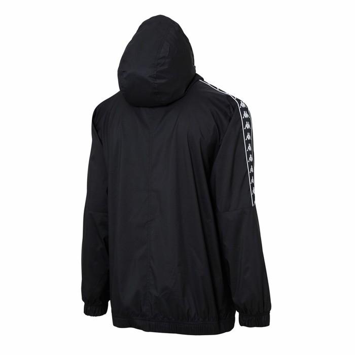 美品　Kappa ジャケット 黒7999→7599 Kappa ナイロンジャケット 「Kappa/カッパ」BANDAトラック