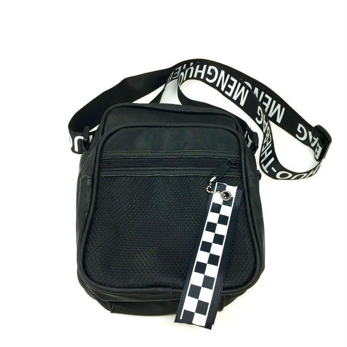 Diavlo ディアブロ テープ付ショルダーバッグ メンズ レディース ユニセックス カジュアル BAG ブラック |  | 01