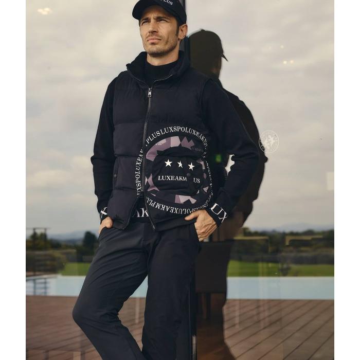 LUXEAKMPLUS リュクスエイケイエムプラス 防風バイカラースラックス メンズ ストレッチパンツ シンプル スポーツ ゴルフ GOLF おしゃれ ブランド | LUXE AKM PLUS | 13