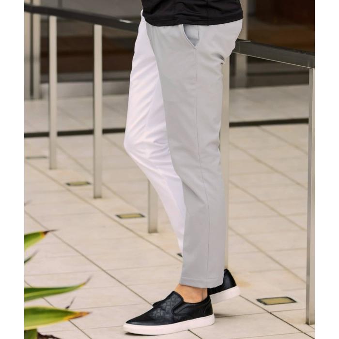 LUXEAKMPLUS リュクスエイケイエムプラス 防風バイカラースラックス メンズ ストレッチパンツ シンプル スポーツ ゴルフ GOLF おしゃれ ブランド | LUXE AKM PLUS | 04