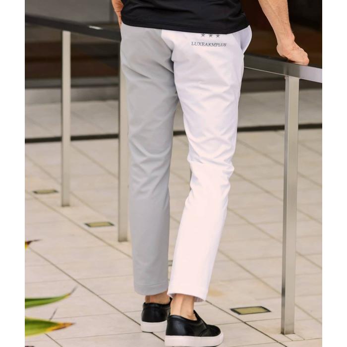 LUXEAKMPLUS リュクスエイケイエムプラス 防風バイカラースラックス メンズ ストレッチパンツ シンプル スポーツ ゴルフ GOLF おしゃれ ブランド | LUXE AKM PLUS | 05