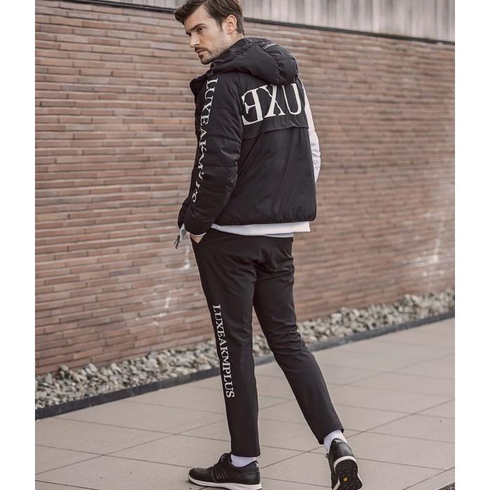 LUXEAKMPLUS リュクスエイケイエムプラス サイドロゴウィンドスラックス メンズ ストレッチパンツ シンプル スポーツ ゴルフ GOLF おしゃれ ブランド | LUXE AKM PLUS | 12