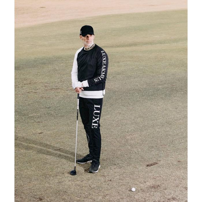 LUXEAKMPLUS リュクスエイケイエムプラス サークルロゴウィンドパンツ メンズ ジャージ シンプル スポーツ ゴルフ GOLF おしゃれ ブランド | LUXE AKM PLUS | 04