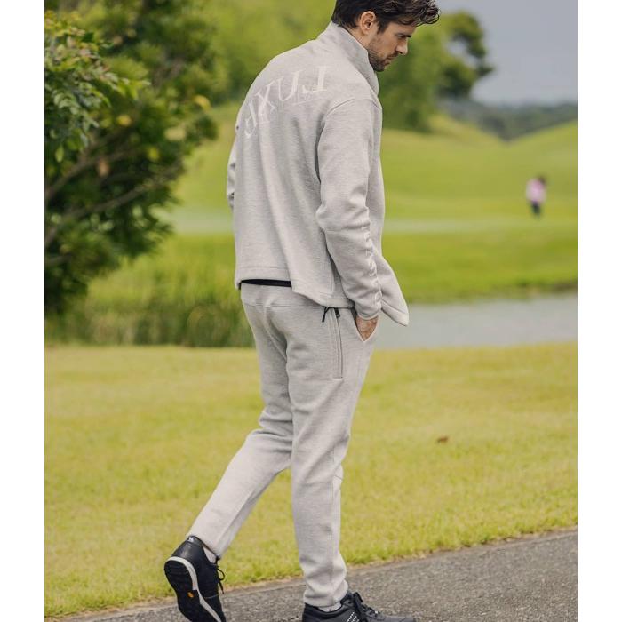 SALE セール LUXEAKMPLUS リュクスエイケイエムプラス スムースロゴロングパンツ メンズ スウェットパンツ シンプル スポーツ ゴルフ GOLF | LUXE AKM PLUS | 08
