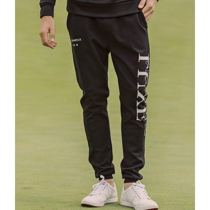 SALE セール LUXEAKMPLUS リュクスエイケイエムプラス スムースロゴロングパンツ メンズ スウェットパンツ シンプル スポーツ ゴルフ GOLF | LUXE AKM PLUS | 09