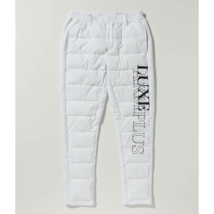 coco 未使用品 リュクスエイケイエムプラス LUXEAKMPLUS メンズ パンツ XL 白 ホワイト 中綿入り 裏起毛 防寒 LUXE AKM PLUS LUXEAKMPLUS リュクスエイケイエムプラス