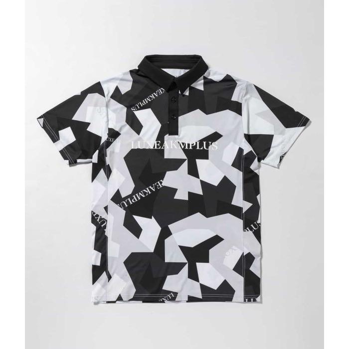 LUXEAKMPLUS 新品 GOLF ゴルフ フロントロゴ 半袖 ポロシャツ LUXEAKMPLUS(リュクスエイケイエムプラス)ゴルフ フロントロゴ