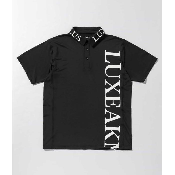 SALE セール LUXEAKMPLUS リュクスエイケイエムプラス バーチカルロゴ半袖ポロシャツ ゴルフ GOLF スポーツ カジュアル | LUXE AKM PLUS | 13