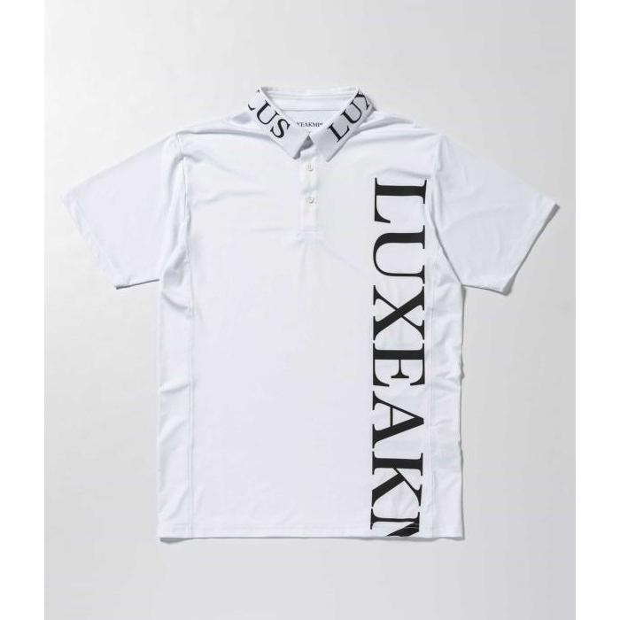 SALE セール LUXEAKMPLUS リュクスエイケイエムプラス バーチカルロゴ半袖ポロシャツ ゴルフ GOLF スポーツ カジュアル | LUXE AKM PLUS | 17