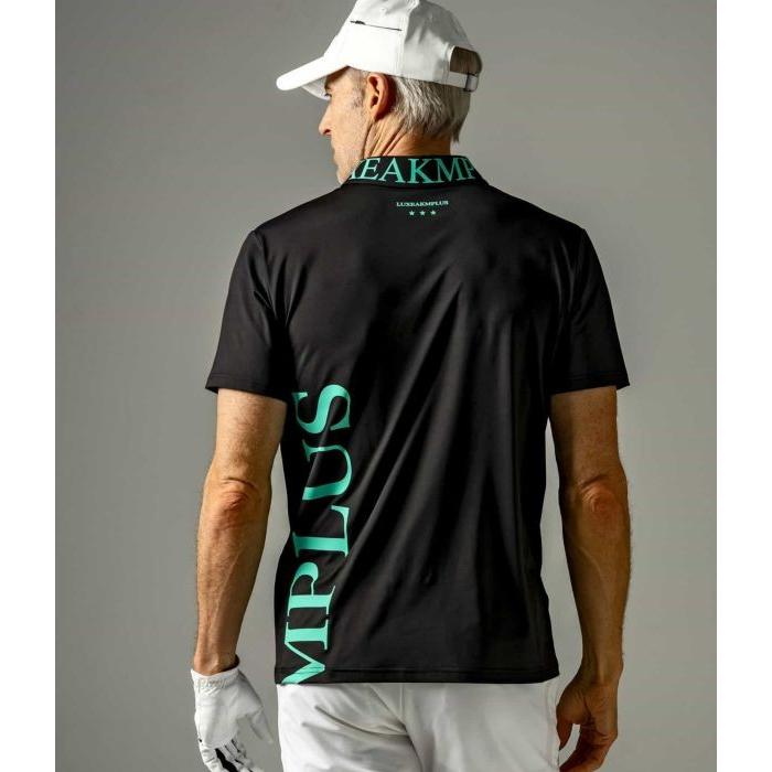 SALE セール LUXEAKMPLUS リュクスエイケイエムプラス バーチカルロゴ半袖ポロシャツ ゴルフ GOLF スポーツ カジュアル | LUXE AKM PLUS | 06