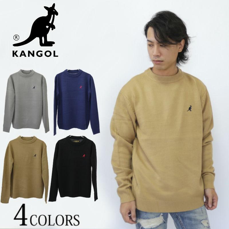 KANGOL カンゴール ワンポイントクルーネックニット セーター カジュアル ユニセックス | KANGOL