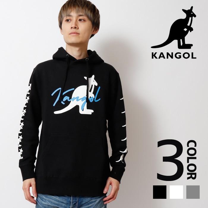 KANGOL カンゴール プリントプルオーバーパーカー メンズ レディース 男女兼用 長袖 スエット スウェット カジュアル ストリート | KANGOL