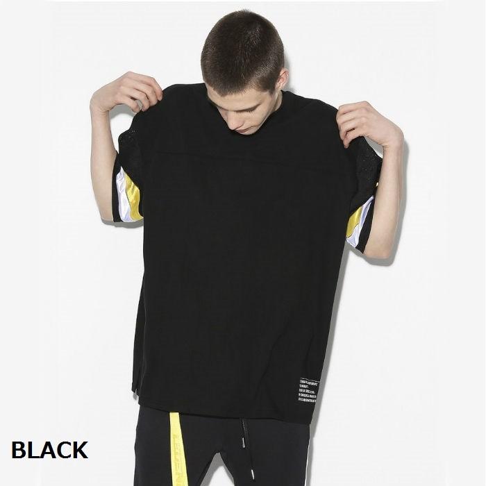 レジェンダ メッシュコンビ ルーズシルエット クルーネックTシャツ ストリート カジュアル ビッグサイズLEC650 |  | 02