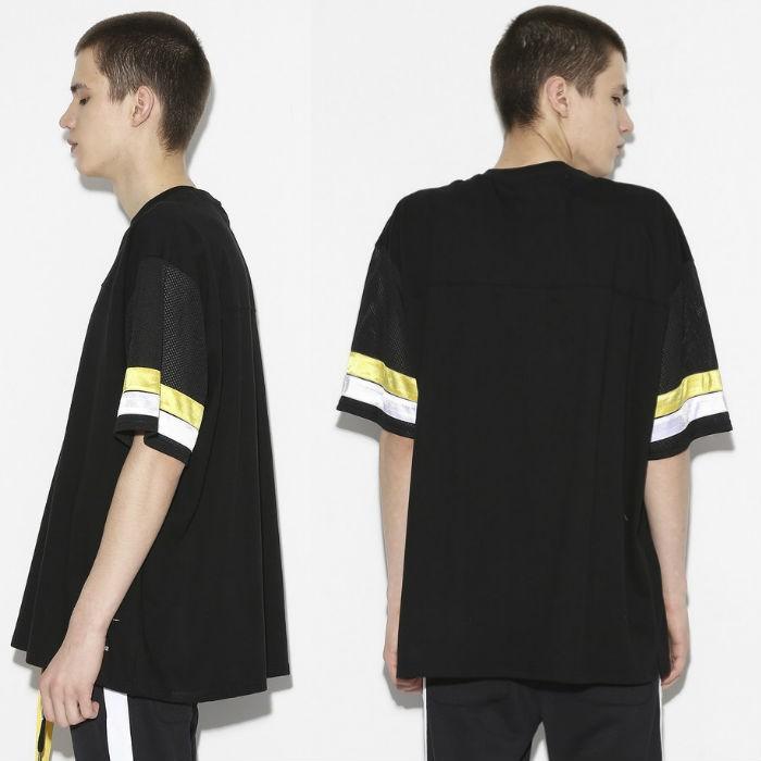 レジェンダ メッシュコンビ ルーズシルエット クルーネックTシャツ ストリート カジュアル ビッグサイズLEC650 |  | 03