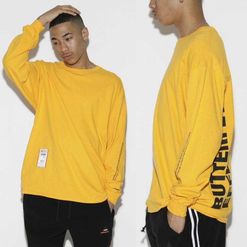 レジェンダ LEGENDA ロンT BUTTERFLY EFFECT ルーズシルエットクルーネックロンT カットソー 長袖 ロンT カジュアル ストリート オーバーサイズ ユニセックス |  | 04