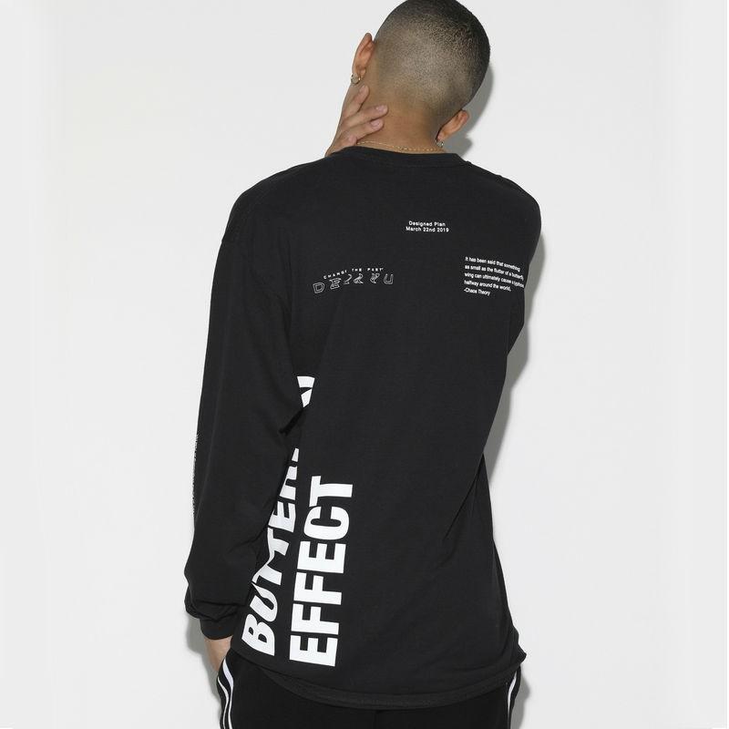 レジェンダ LEGENDA ロンT BUTTERFLY EFFECT ルーズシルエットクルーネックロンT カットソー 長袖 ロンT カジュアル ストリート オーバーサイズ ユニセックス |  | 10