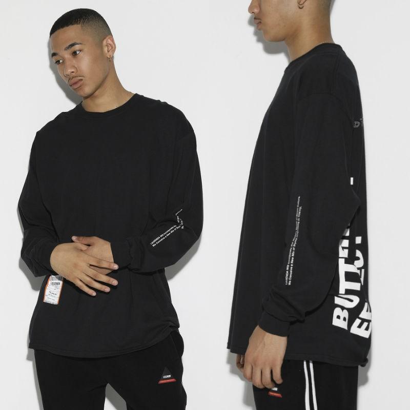 レジェンダ LEGENDA ロンT BUTTERFLY EFFECT ルーズシルエットクルーネックロンT カットソー 長袖 ロンT カジュアル ストリート オーバーサイズ ユニセックス |  | 11