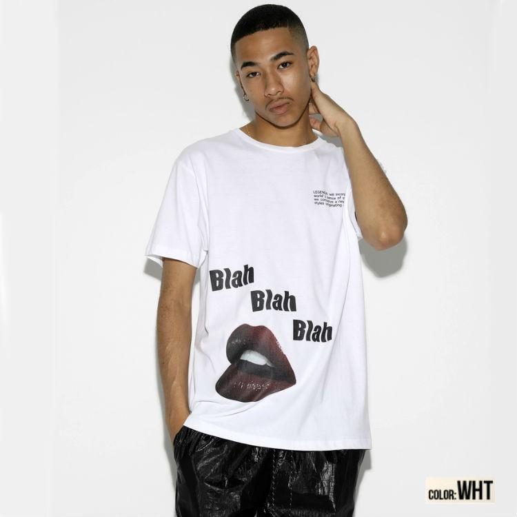LEGENDA レジェンダ Blah Blah Blah ルーズシルエットクルーネックTシャツ オーバーサイズ |  | 05