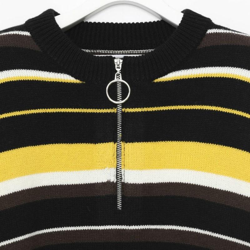 LEGENDA レジェンダ Half Zip COLOR Sweater ニット セーター ボーダー メンズ レディース ユニセックス |  | 06